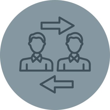 İnsan simgesinin vektör illüstrasyonu