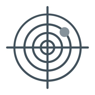 hedef düz vektör simgesi