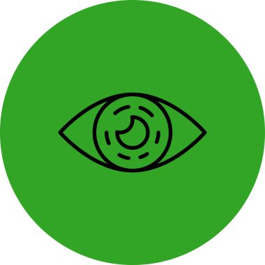 Göz simgesi vektör illüstrasyonu