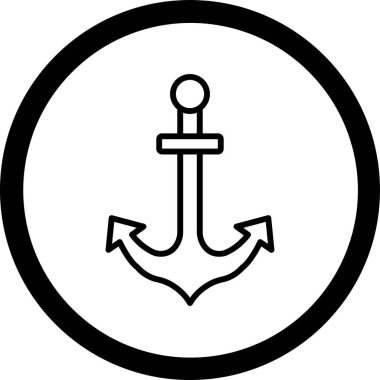 çapa web simgesi, vektör çizim