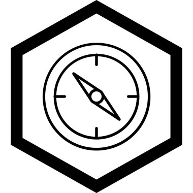 pusula simgesi modadan izole edilmiş arkaplan