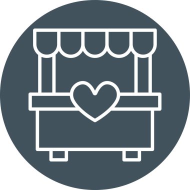 Kanepe. Web simgesi basit illüstrasyon