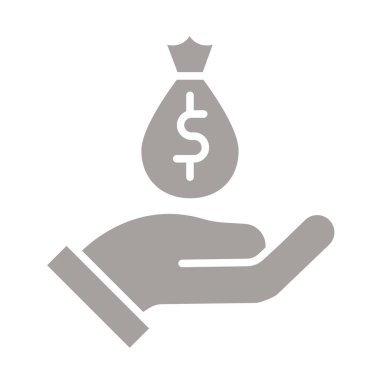 para çantası ikon vektör illüstrasyonu