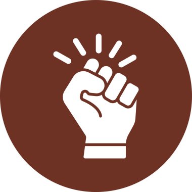 Moda biçimi izole edilmiş arkaplanda protesto simgesi