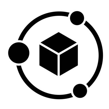 Veri ve ağ teknolojisinin vektör simgesi