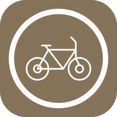 bisiklet ikonu vektör illüstrasyonu