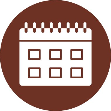 Takvim simgesi vektör illüstrasyonu