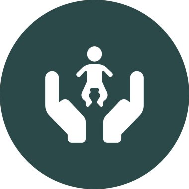 Çocuk düz vektör simgesi