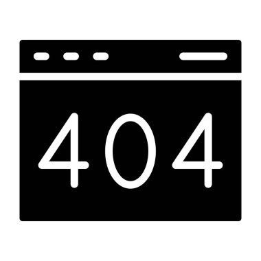 4 4 hata ikonu vektör illüstrasyonu