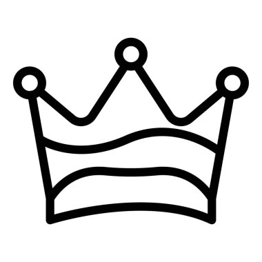 Kolayca düzenleyebilen veya düzenleyebilen Crown Vektör simgesi