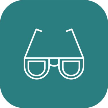 gözlük ikonu vektör illüstrasyonu