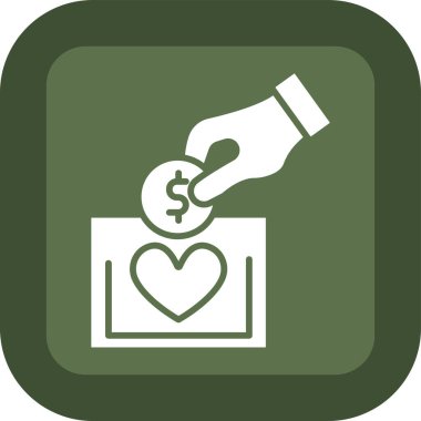 Simge, vektör illüstrasyonunu bağışla