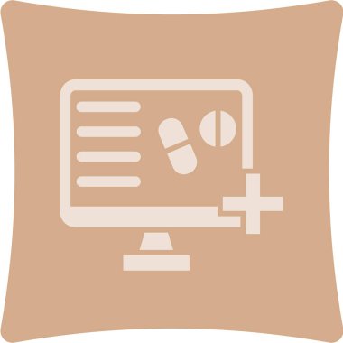 çevrimiçi tıbbi rapor vektör illüstrasyonu