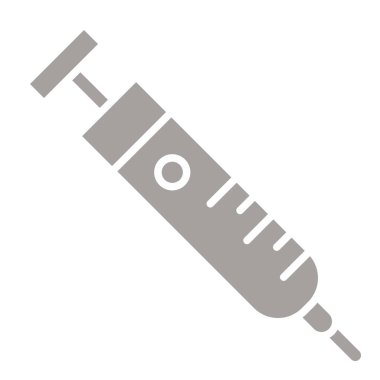 şırınga düz simgesi, vektör, illüstrasyon