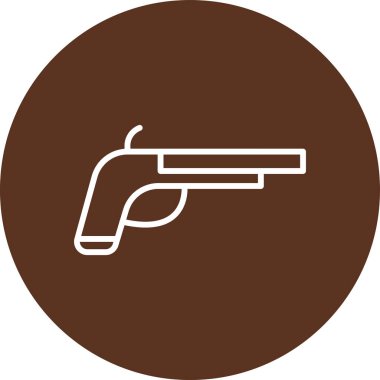 Silahın modern bir simgesinin vektör çizimi