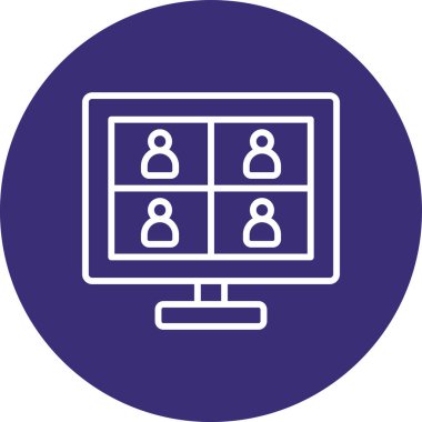 Benzersiz insan vektör çizgisi simgesi grubu