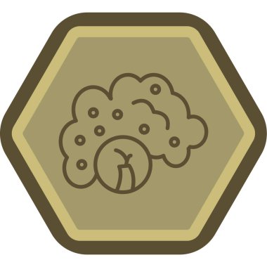 Şirin bir çizgi film simgesinin vektör çizimi