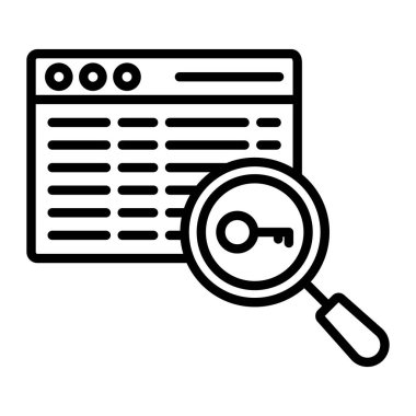 Arama motoru optimizasyon simgesi, özet biçimi