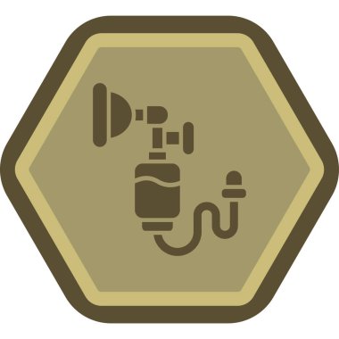 Bir kamera simgesinin vektör illüstrasyonu