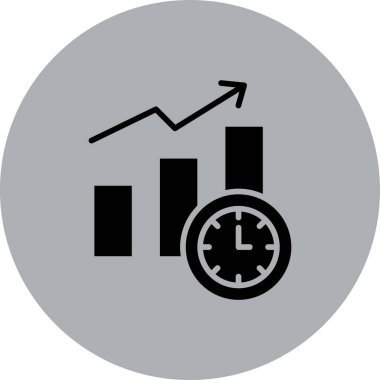 Grafik simgesinin vektör illüstrasyon simgesi
