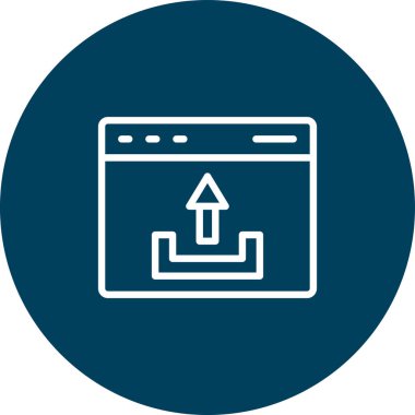 vektör lcd simgesi illüstrasyonu