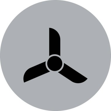 fan simgesi soyut arkaplanda izole edildi