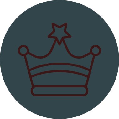 Taç. Web simgesi basit illüstrasyon