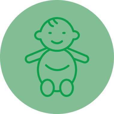 bebek ikonu vektör illüstrasyonu