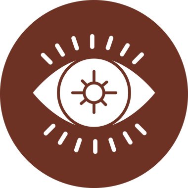 Göz simgesinin vektör illüstrasyonu