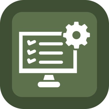 kontrol listesi web vektör simgesi