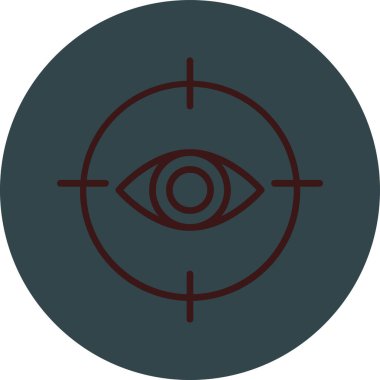 Göz simgesi vektör illüstrasyonu