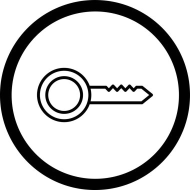 Anahtar simgesinin vektör illüstrasyonu