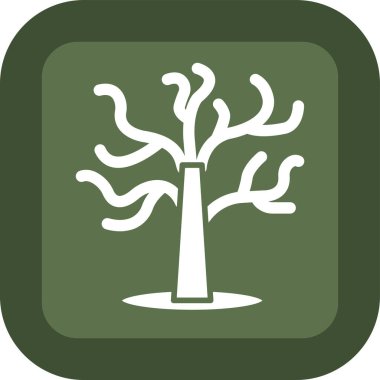 ağaç simgesi, vektör illüstrasyonu