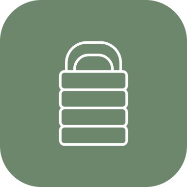 Benzersiz vektör çizgisi simgesi