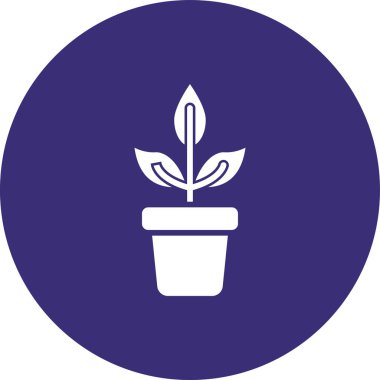 Çiçek simgesinin vektör illüstrasyonu