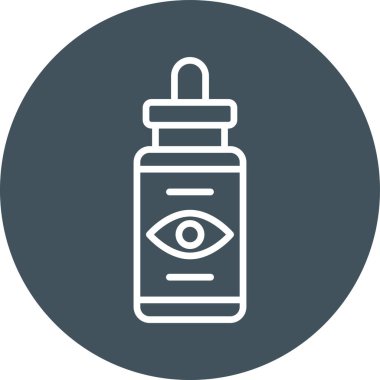 Göz simgesinin vektör illüstrasyonu