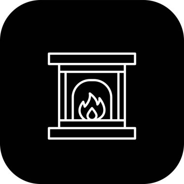 Ateş simgesinin vektör illüstrasyonu