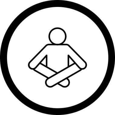 İnsan simgesinin vektör illüstrasyonu