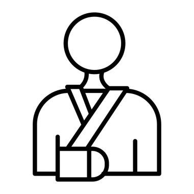 Sürücü koltuğu ikon vektörü. Sürücü koltuğu tabelası. izole edilmiş çizgi simgesi siyah illüstrasyon