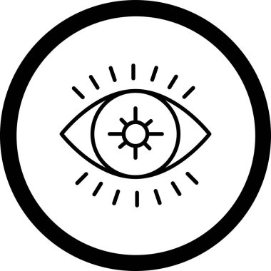 Göz. Web simgesi basit illüstrasyon
