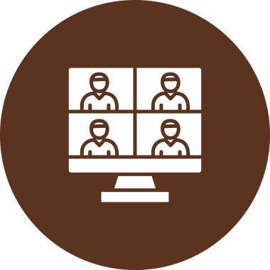 konferans ikonu vektör illüstrasyonu