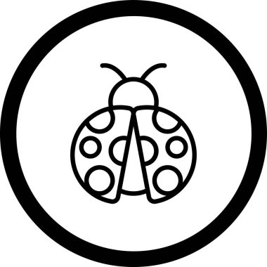 böcek simge vektör çizim