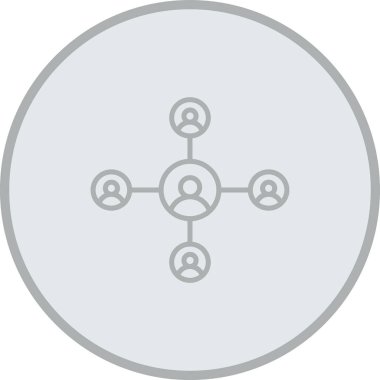 düz dizaynlı ağ bağlantısı simgesi.