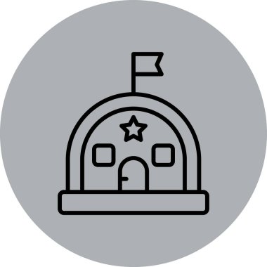 Bir evin vektör illüstrasyonu