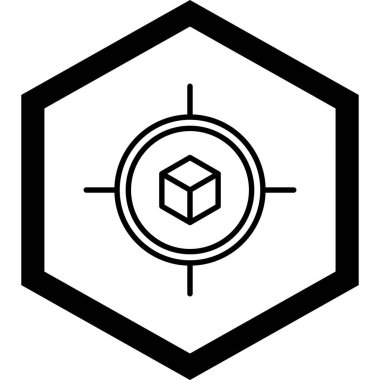 Kutu. Web simgesi basit illüstrasyon