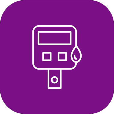 Benzin istasyonu simgesinin vektör illüstrasyonu