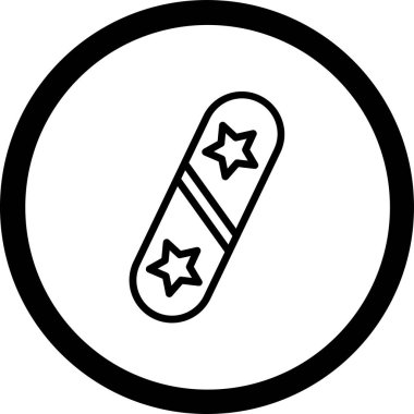 Bir yıldızın vektör illüstrasyonu