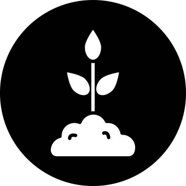 bitki simgesi vektör illüstrasyonu