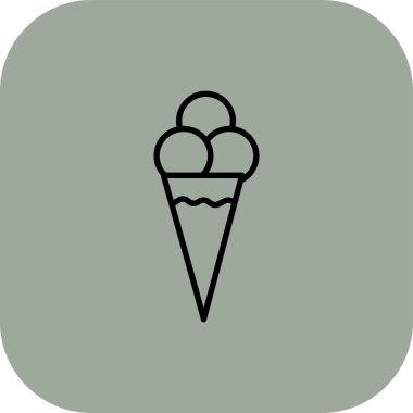 dondurma vektör simgesi