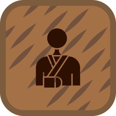 Sırt çantalı insan simgesi.